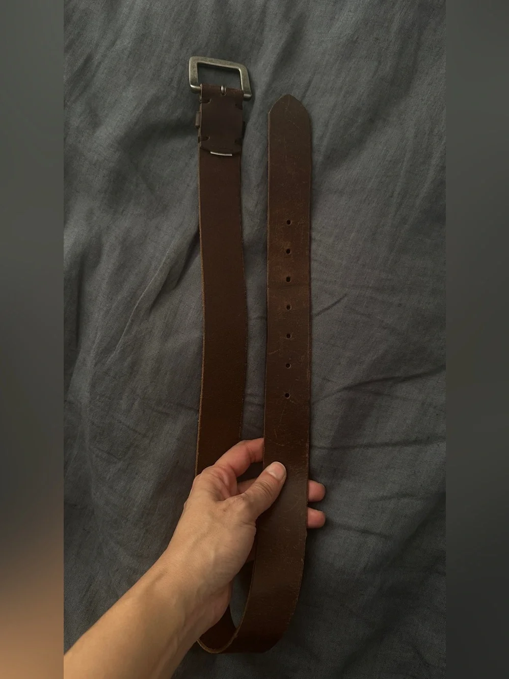 Gorgeous brown leather belt